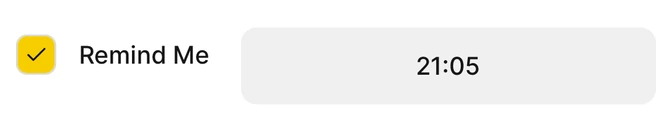 Habit Bank notification settings
